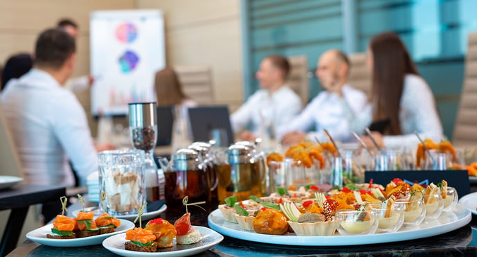 food at an event