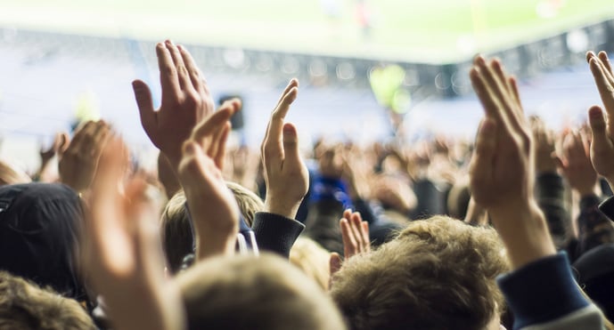 crowd in stadium